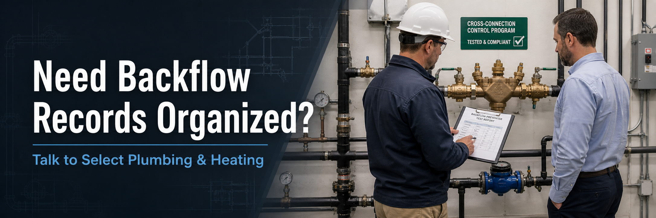 CTA banner for organizing backflow records and cross-connection control documentation